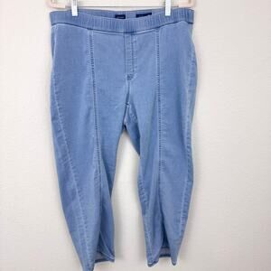 J. Jill Womens Slim Leg Ankle Denim Jeans Size XL Stretch Casual Comfy Blue